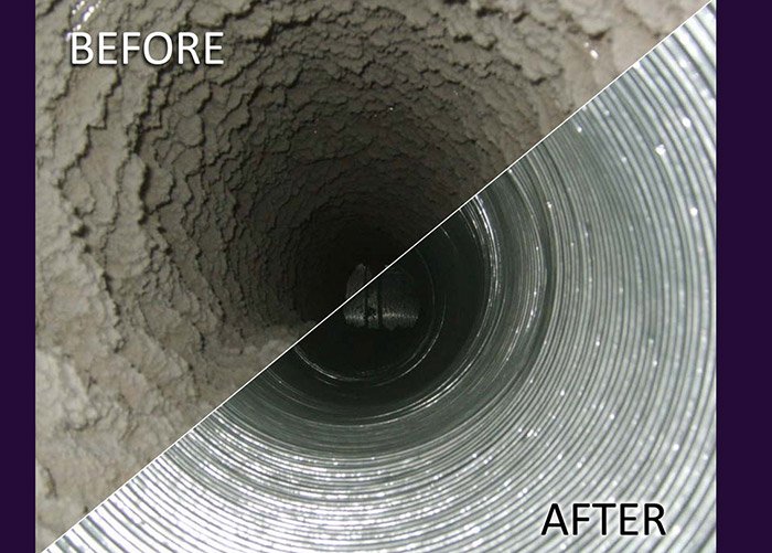 Air duct cleaning equipment and service work