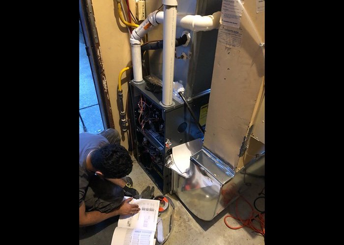 Residential furnace service and repair equipment
